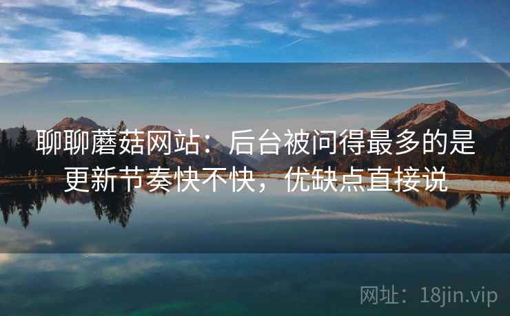 聊聊蘑菇网站：后台被问得最多的是更新节奏快不快，优缺点直接说  第2张