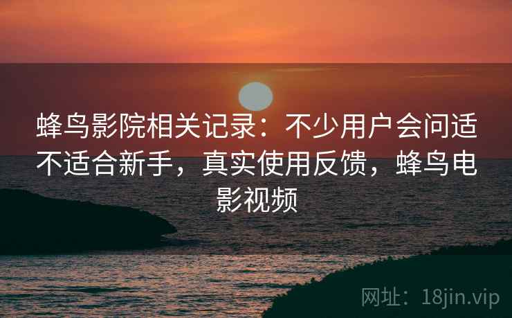蜂鸟影院相关记录：不少用户会问适不适合新手，真实使用反馈，蜂鸟电影视频  第2张