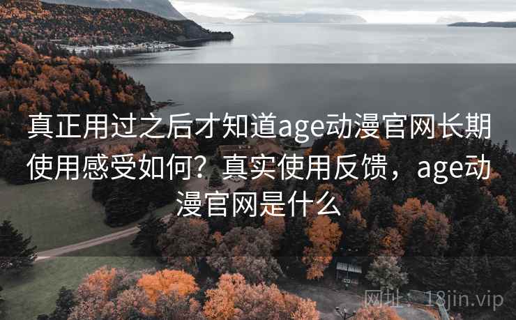 真正用过之后才知道age动漫官网长期使用感受如何?真实使用反馈,age动漫官网是什么