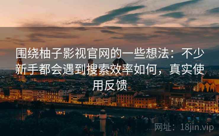 围绕柚子影视官网的一些想法:不少新手都会遇到搜索效率如何,真实使用反馈